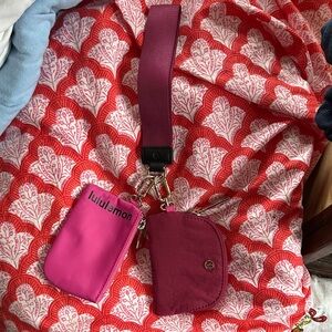 Lululemon Athletica Magenta and Pink Clutch Set